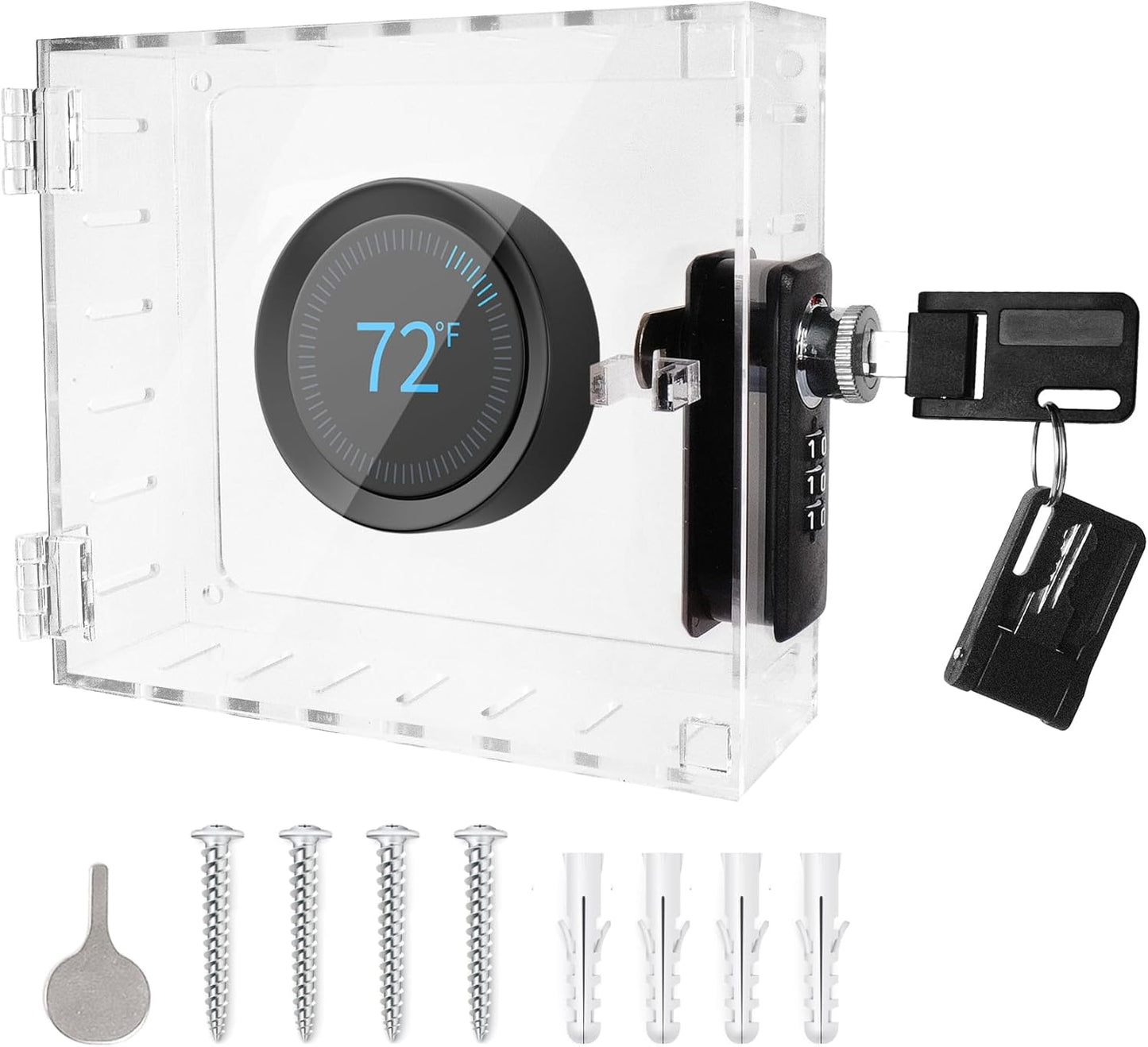 Secure AC Control with Combo & Key Lock, ClarityCraze - 5x4.8