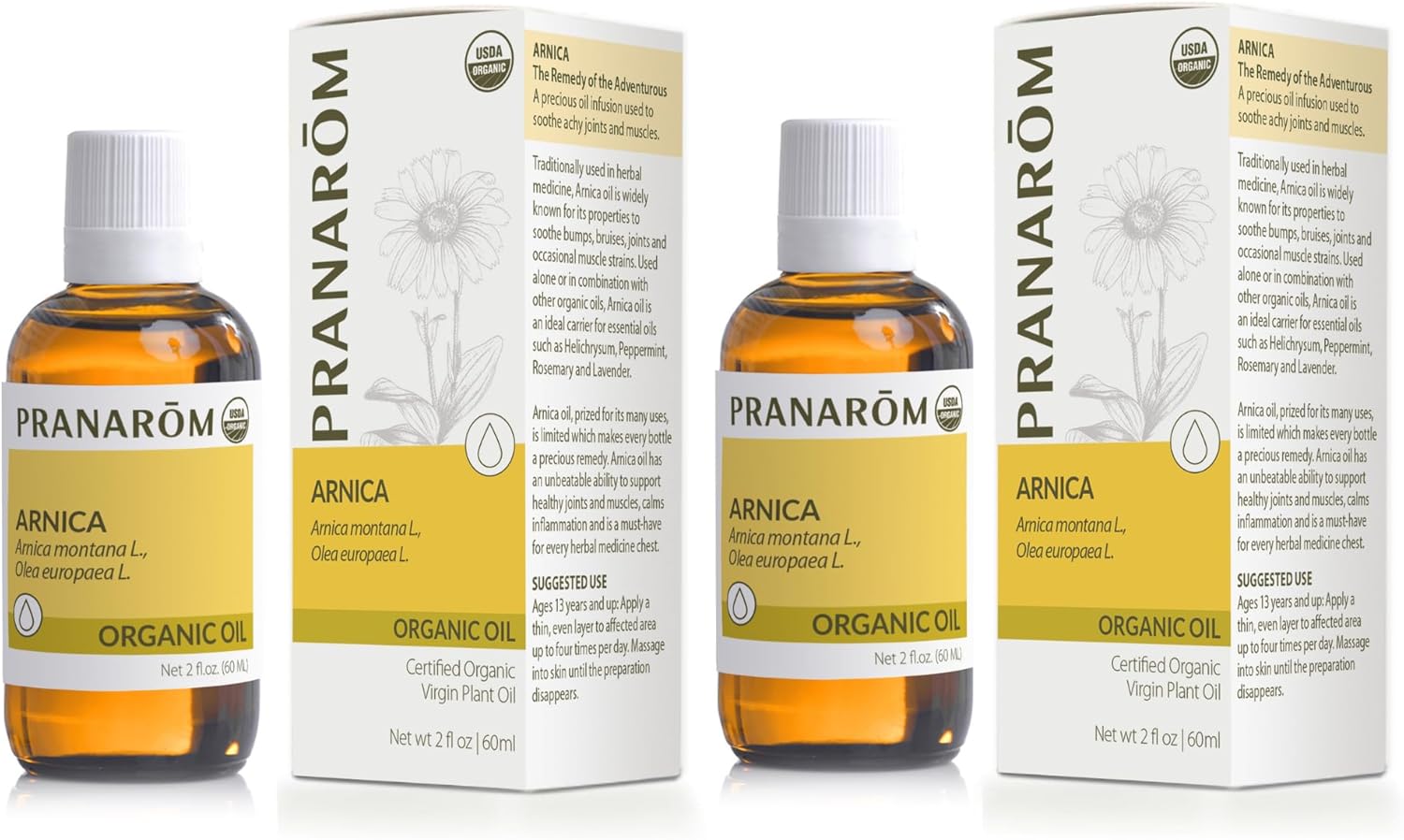 Organic French Arnica Virgin Plant Oil for Soothing Relief