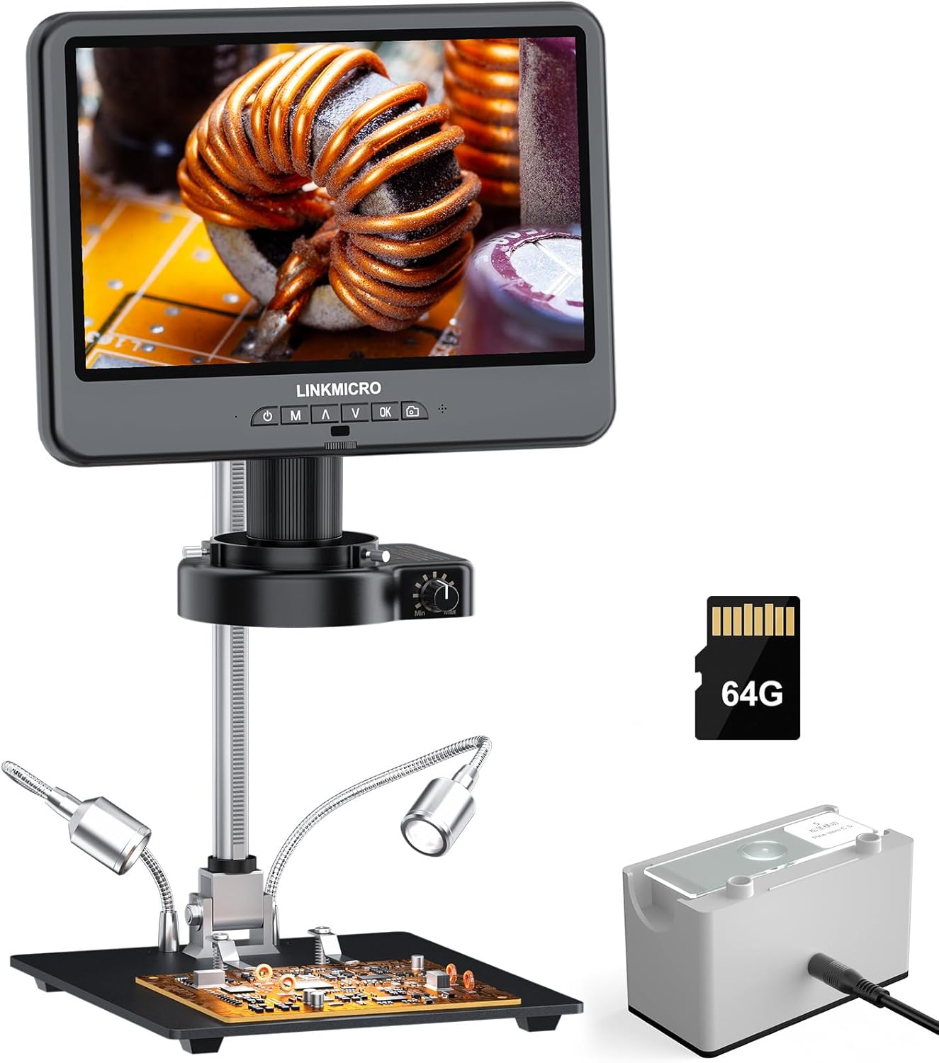 4K 30FPS 10.1ft' HDMI Digital Microscope for Precision Tasks