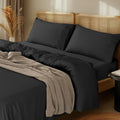 LBRO2M 1000 Thread Count 100% Cotton King Sheet Set - Soft, Deep