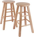 Winsome Element 24in Counter Stool Set - Solid Wood Modern Design