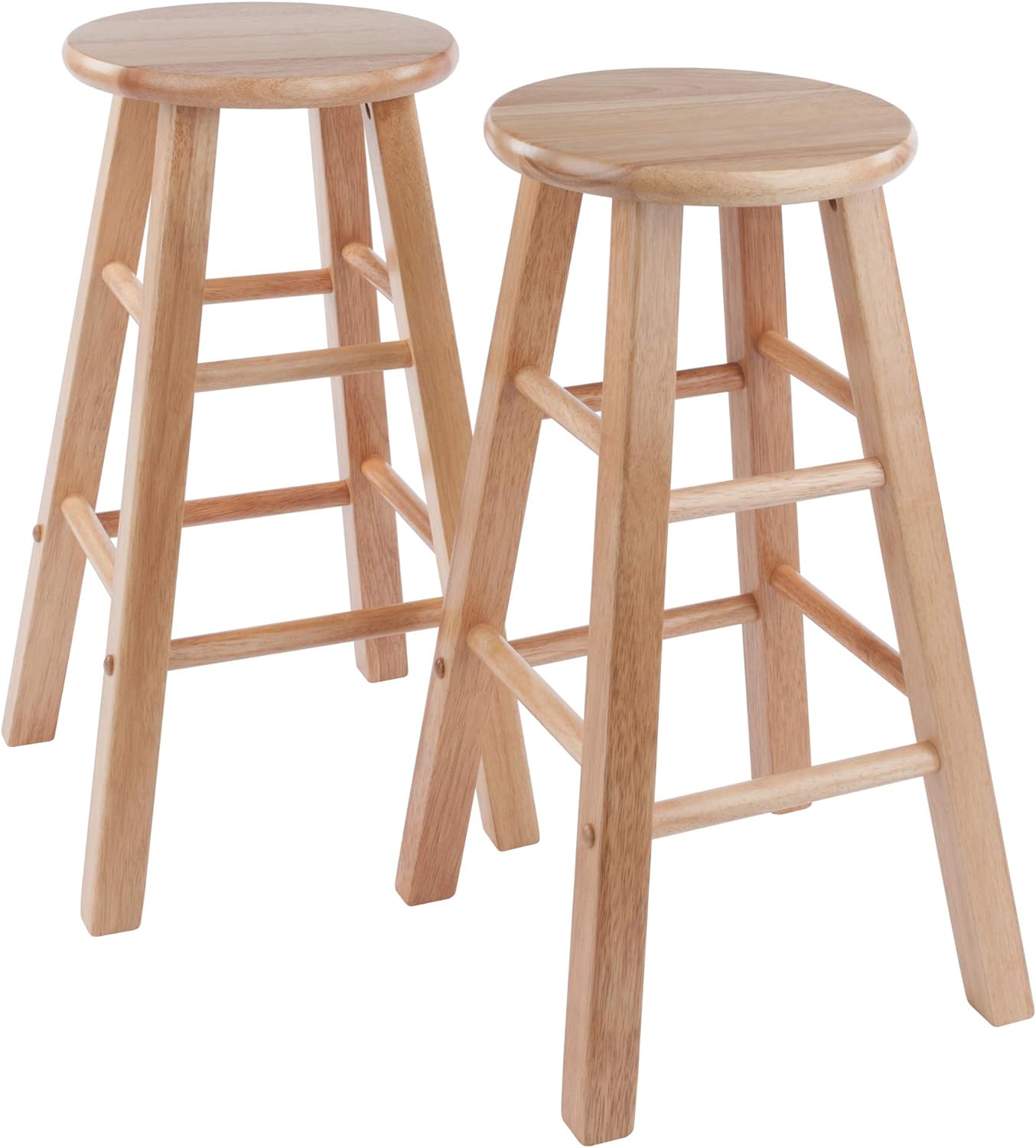 Winsome Element 2-Piece 24In Counter Stool Set for Modern Spaces