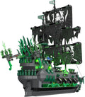 NUTCRACKER Pirate Ship Model Building Kit with LED Light - Ghost Ship