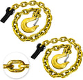 Grade 80 Trailer Safety Chains 35 in 2-Pack - Heavy Duty Tow