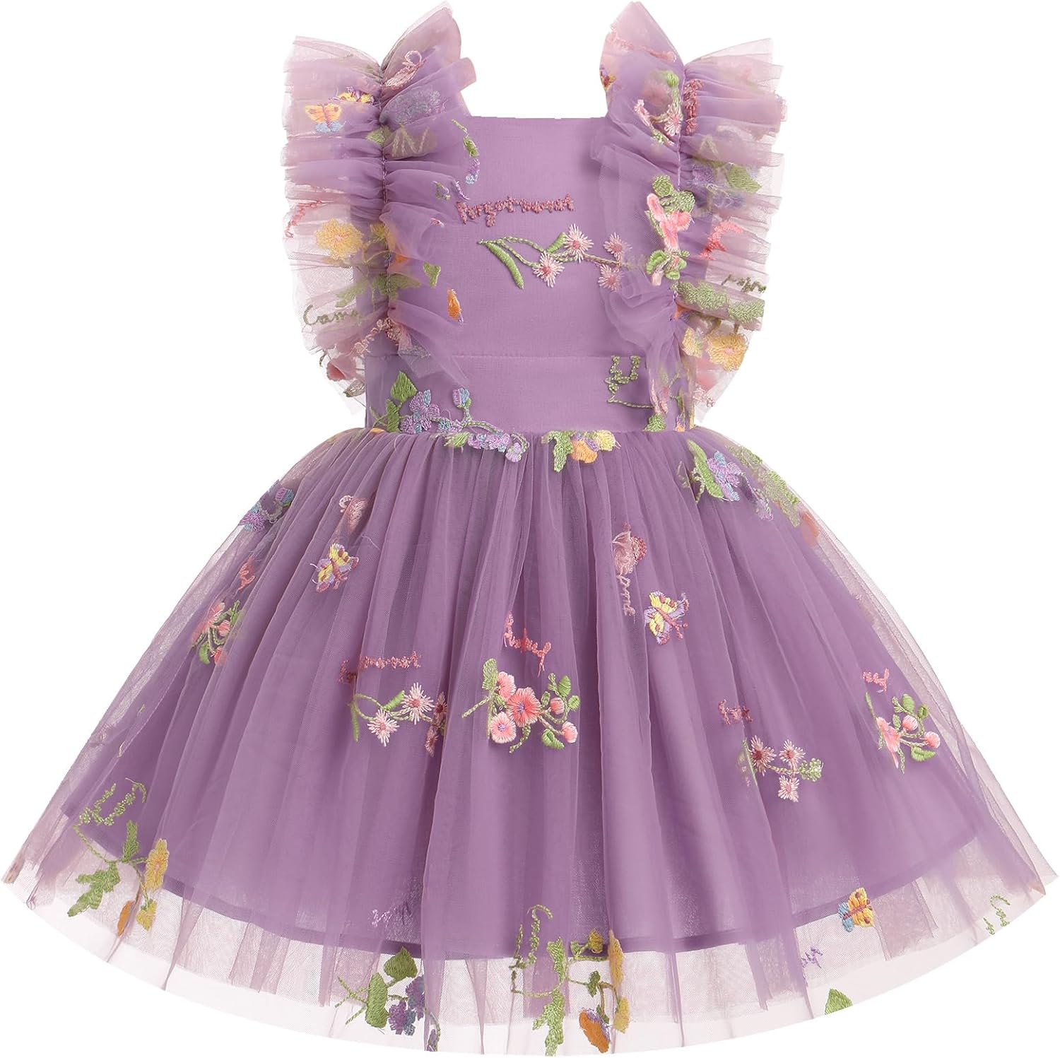 Kids Girls Confetti Birthday Princess Dress for Cake Smash Fun