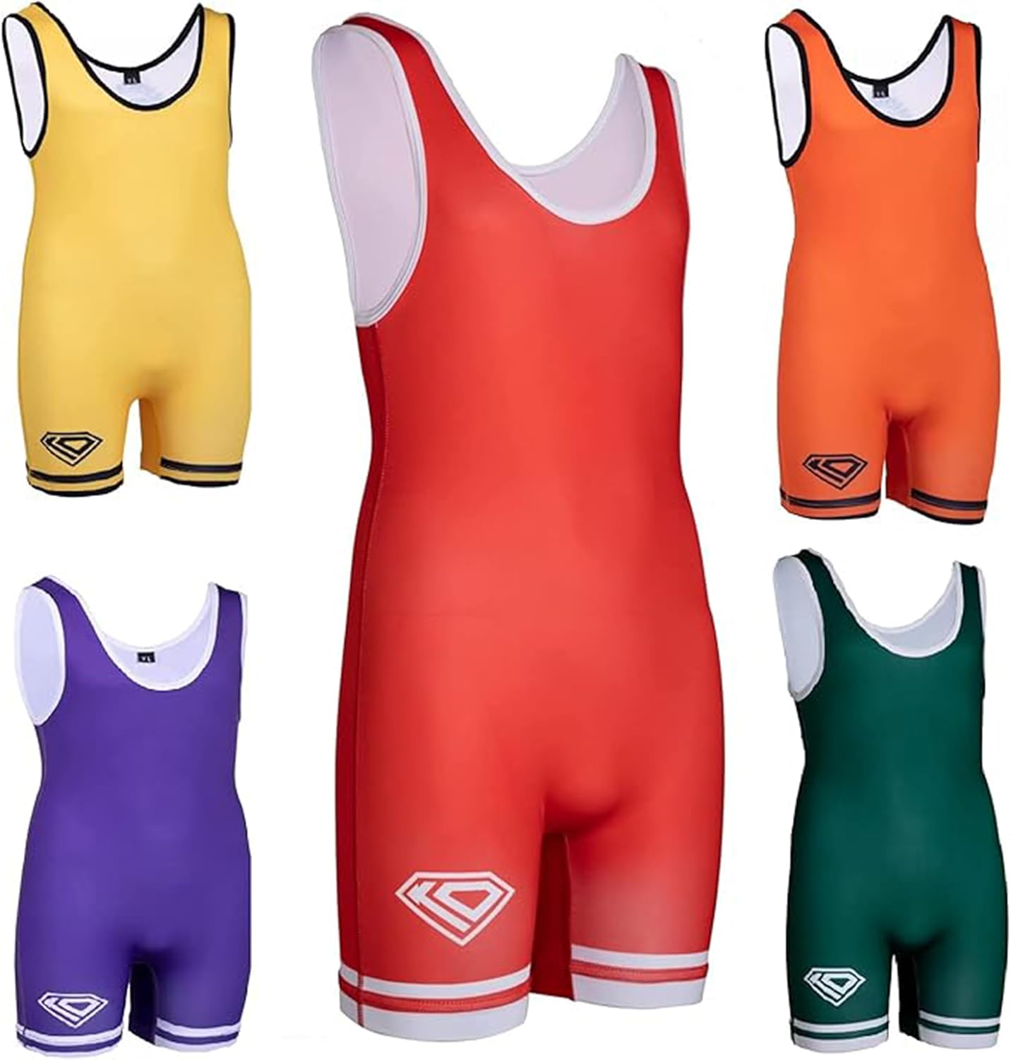Unisex Wrestling Singlets for Kids - Bold Solid Colors for All
