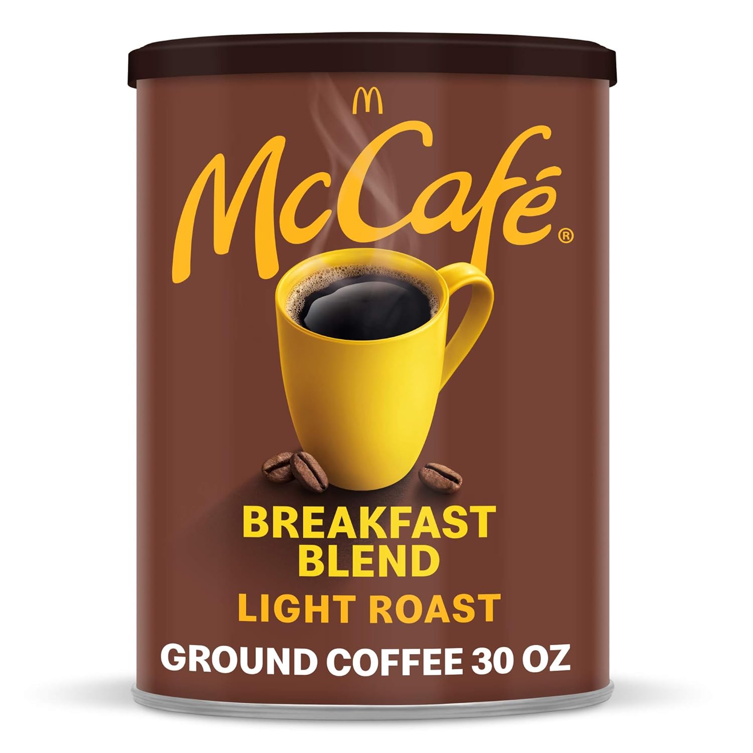 McCafe Breakfast Blend 30 oz Canister - Wake Up to Light Roast Perfection!