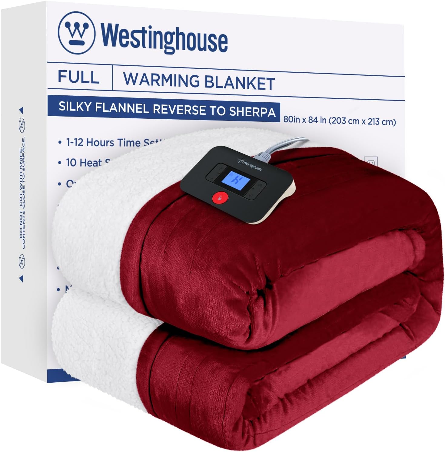 Westinghouse Electric Blanket Full Size with 10 Heating Levels