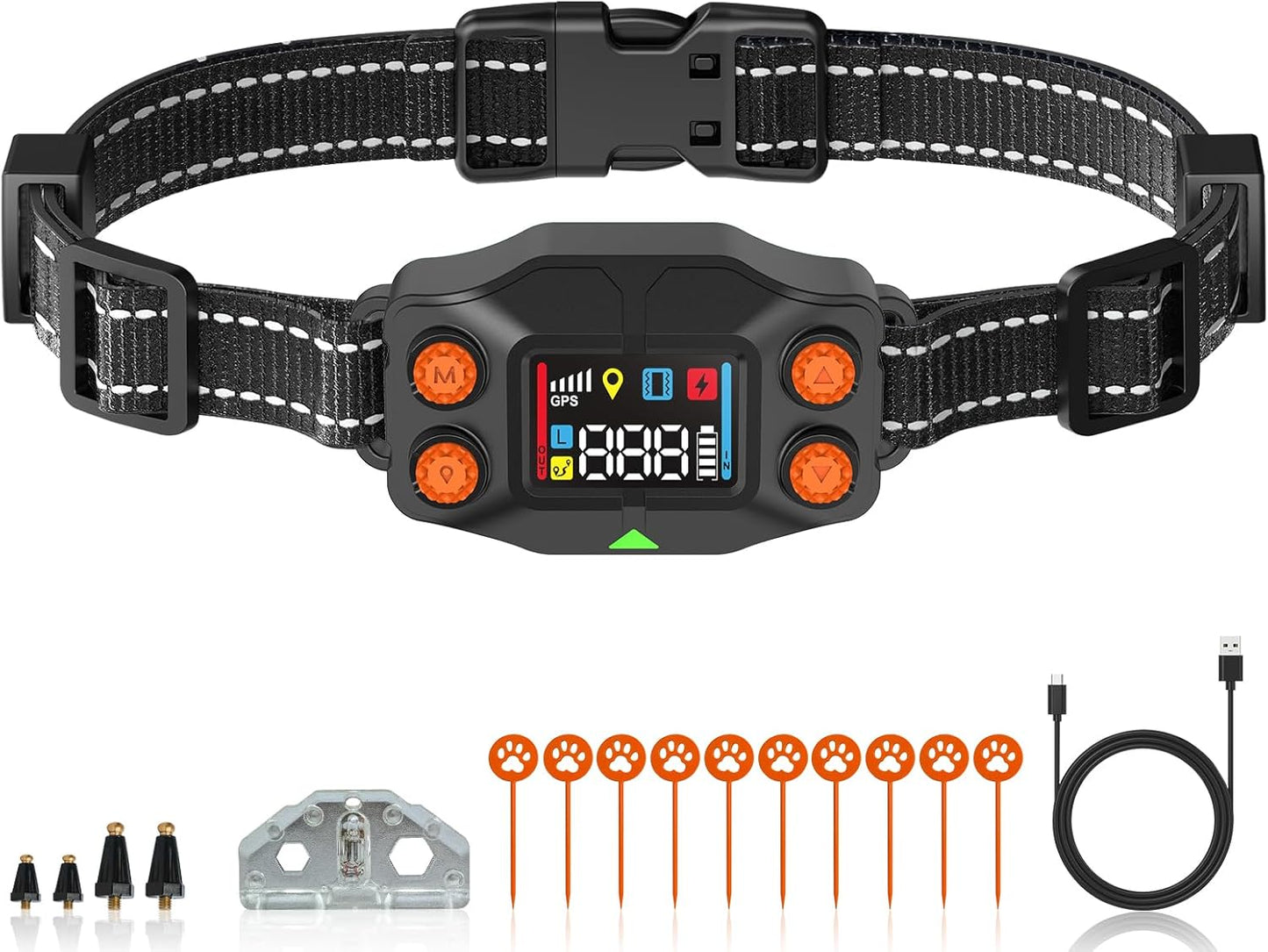 GPS Wireless Dog Fence System with Adjustable Range for Dogs