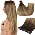 Full Shine Injected Tape in Hair Extensions 5Pcs 18 in - Natural Blend