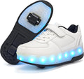 LED Roller Skate Shoes for Kids Light Up Wheeled Sneakers