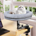 Large Cat Desk Bed 360 Rotating Adjustable Shelf - Holds up to 50lb