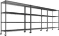 REIBII 55.5in Heavy Duty Wire Shelving Unit - Mobile 2500lb Capacity