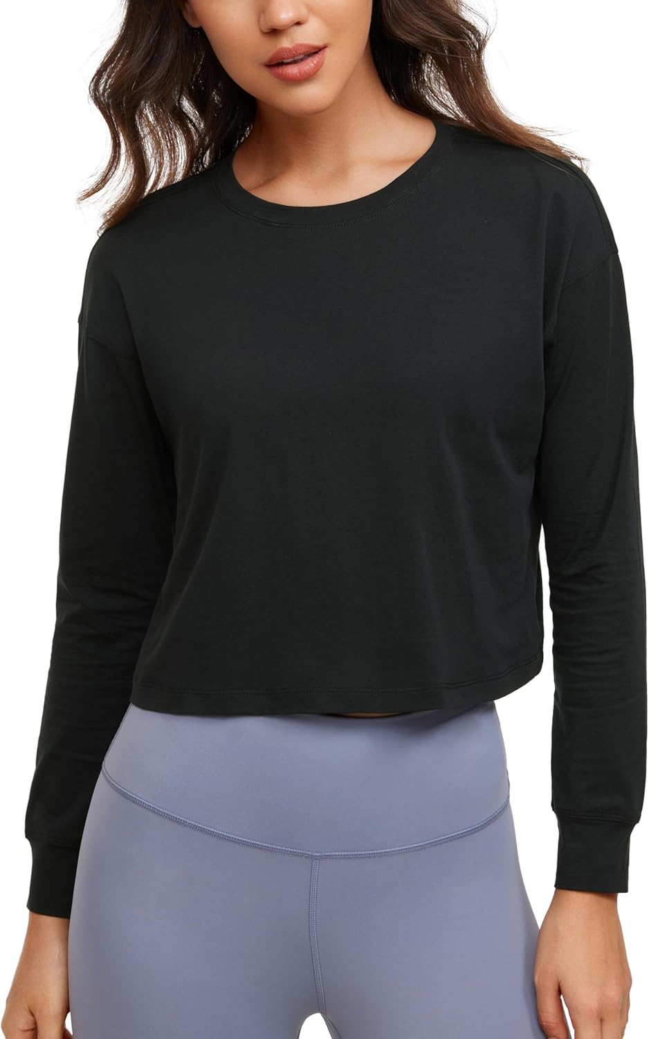 CRZ YOGA Pima Cotton Long Sleeve: Soft, Versatile Fit