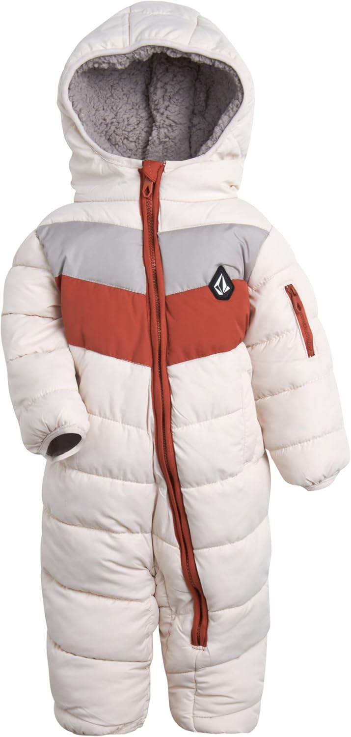 Volcom Boy Baby Snowsuit - Insulated Fleece Pram Outfit