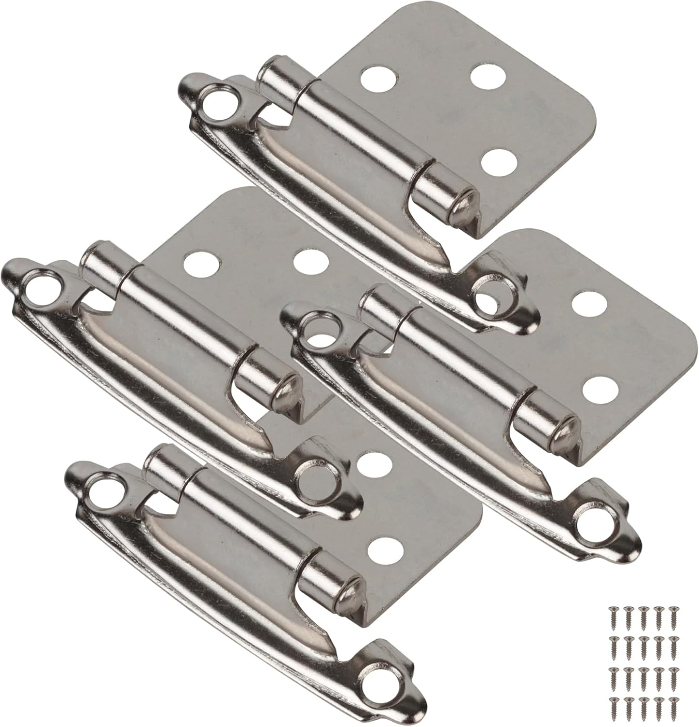 50-Pack Self-Closing Cabinet Hinges for Easy Installation