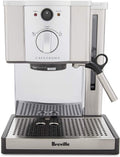 Breville Cafe Roma Stainless Espresso Maker - Compact 15-Bar Home