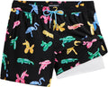 maamgic Mens Swim Trunks with Compression Liner 5 in - No Chafe