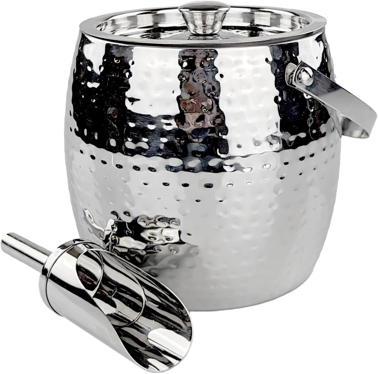 3-QT Insulated Ice Bucket for Parties with Lid and Scoop