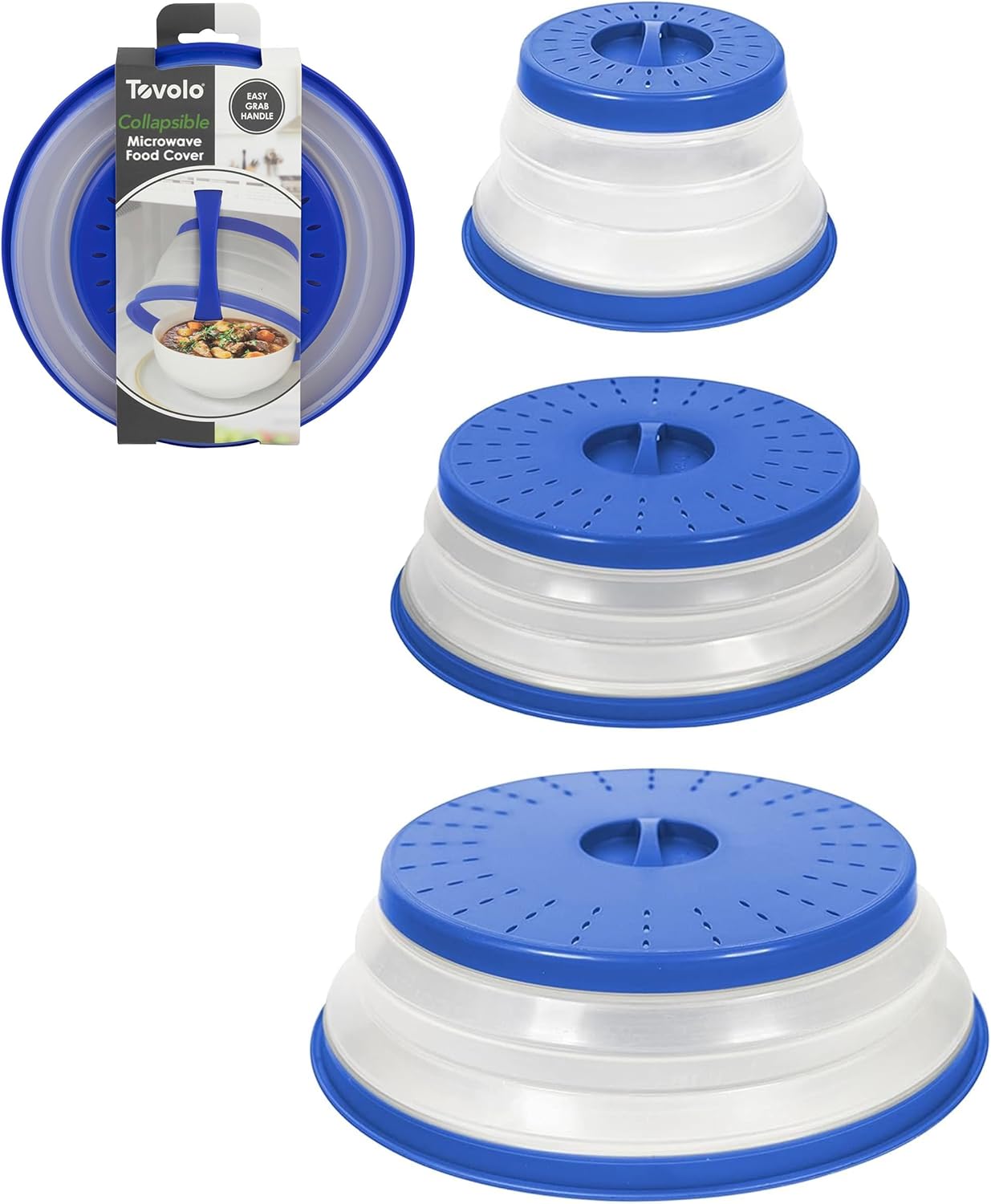 Tovolo Vented Splatter Guard - 3-Pack Blue