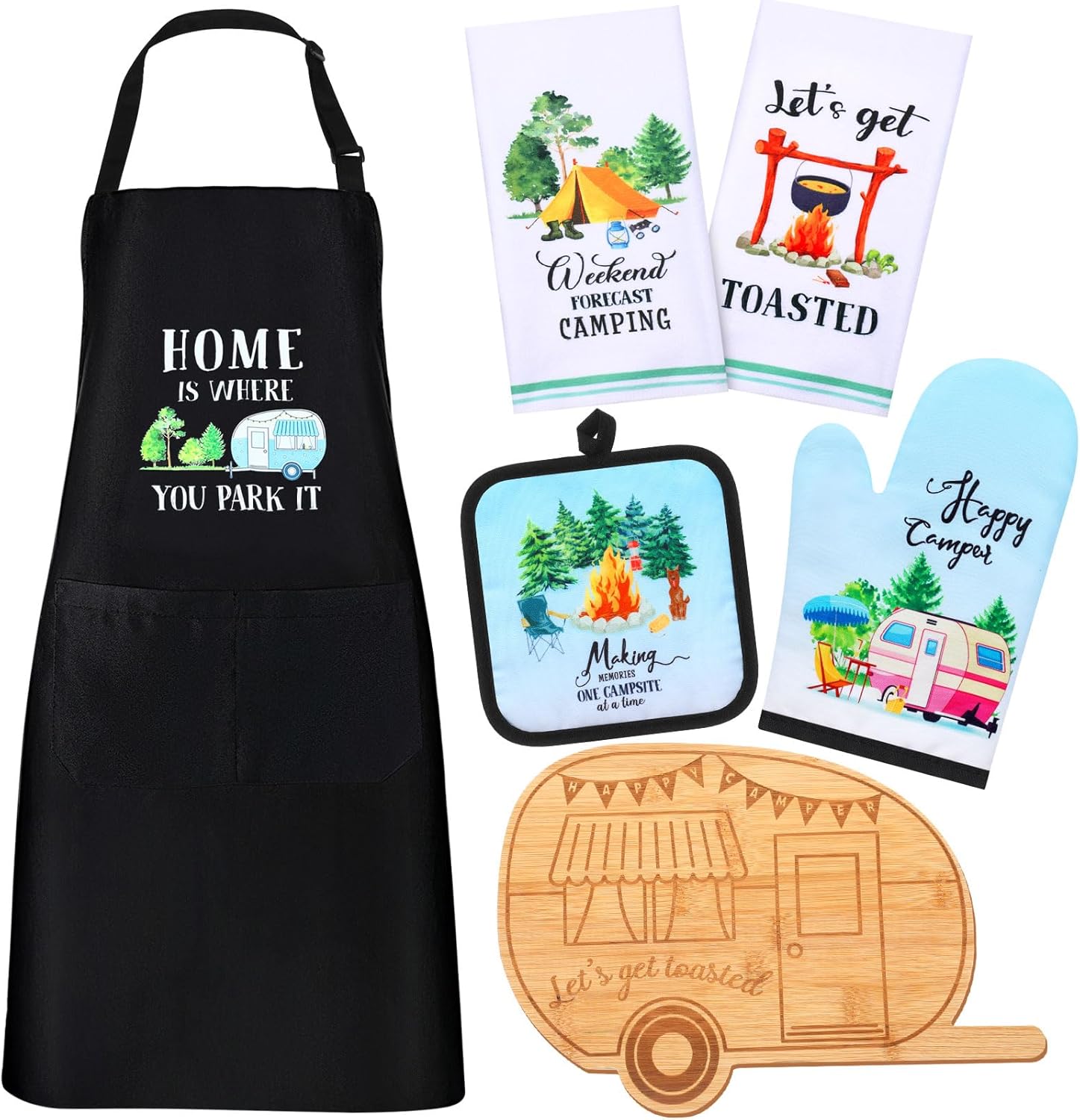 Suhine 7-Pc Camping Kitchen Set - Stylish & Practical