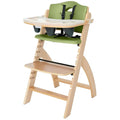 Beyond Junior Wooden High Chair with Tray - Adjustable Modern High
