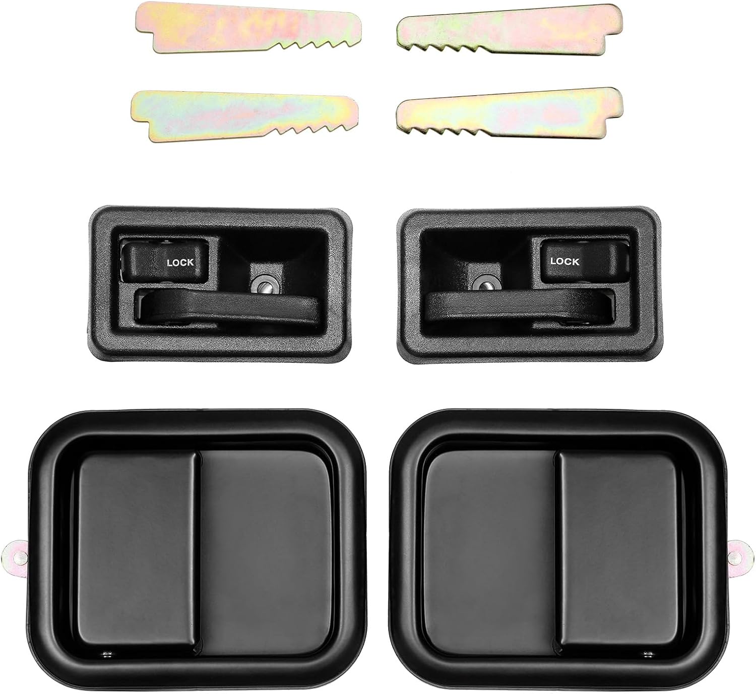 Door Handle Set for Jeep Wrangler YJ TJ - Easy Installation & Durable