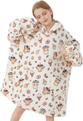 Fiosnow Doughnut Blanket Hoodies for Kids 6-13YR - Oversize Wearable
