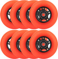Inline Skate Wheels 64-80mm 85A 8-Pack - ABEC-9 Bearings