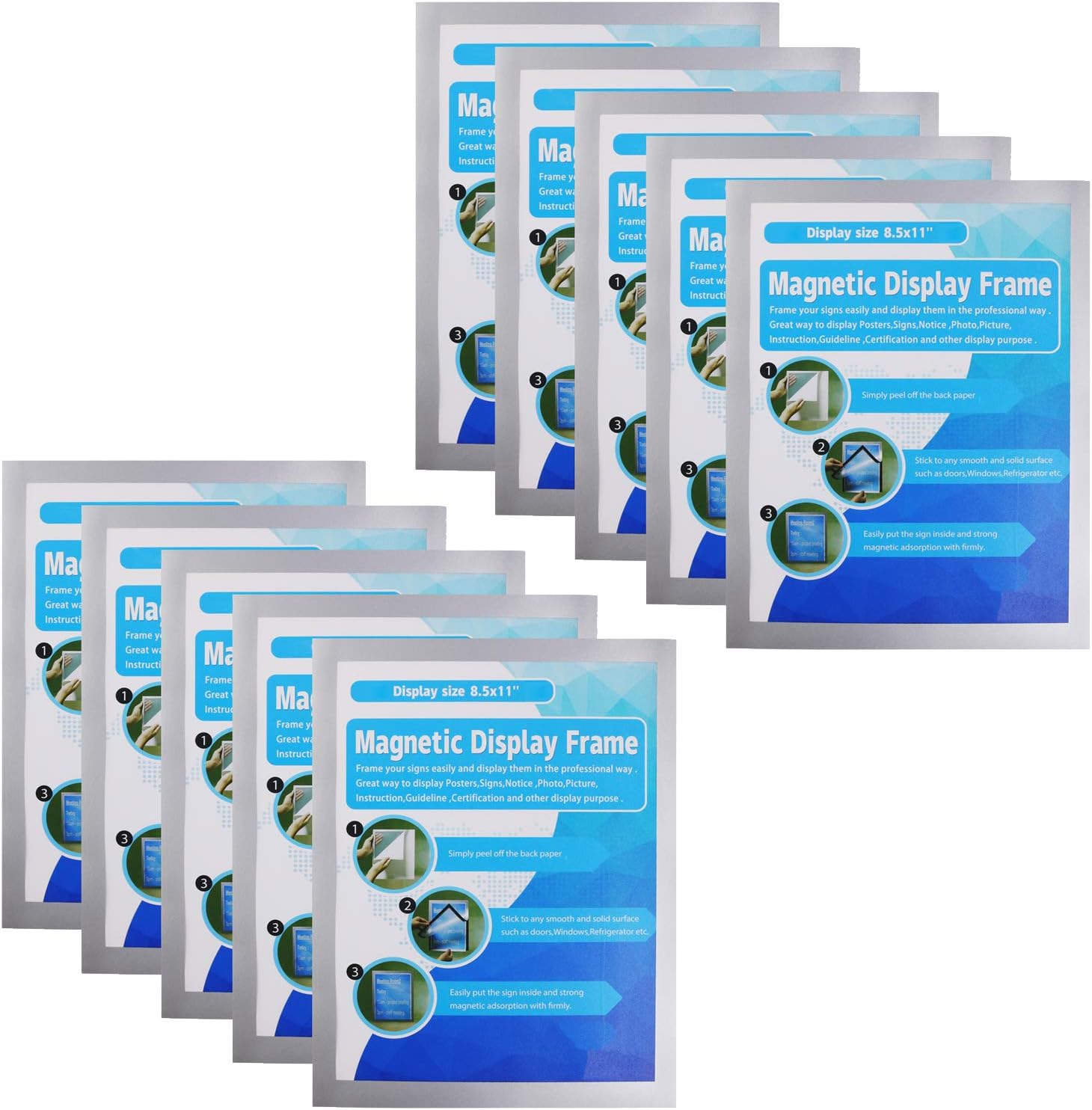 Self-Adhesive Magnetic Document Sign Holder for Easy Display