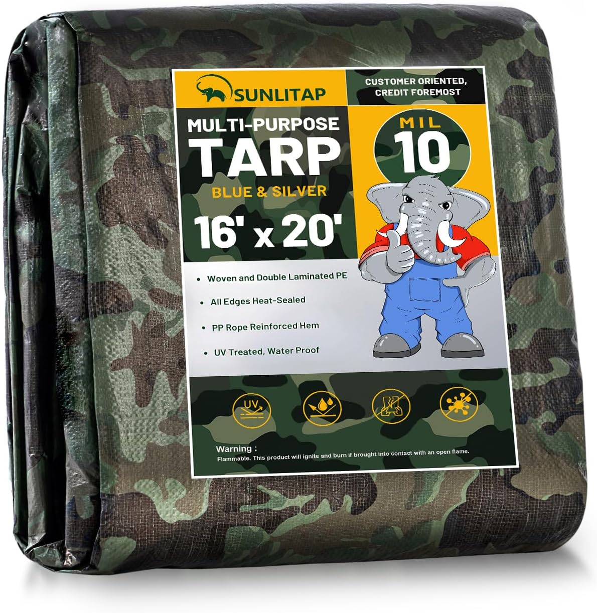 10 Mil Heavy Duty Waterproof Tarps for All Weather Protection