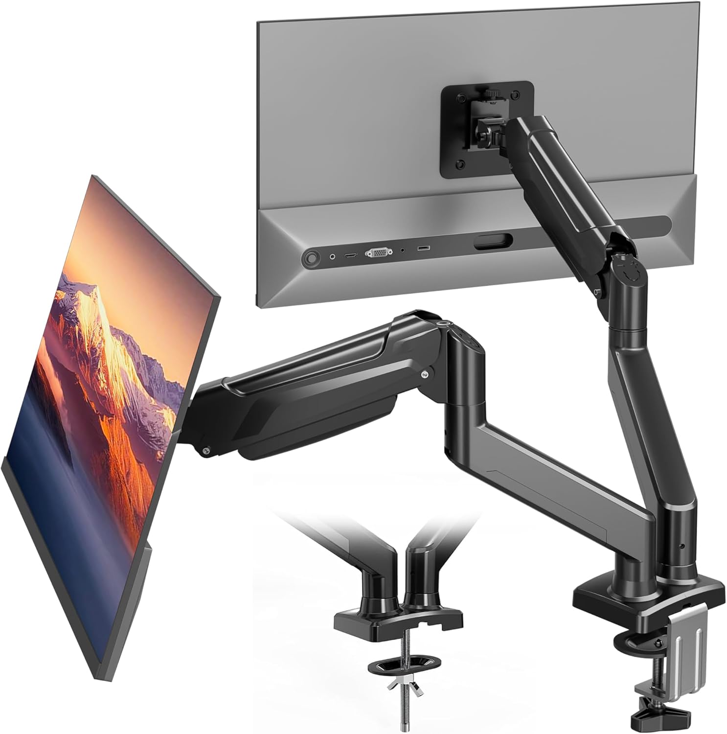 BONTEC Monitor Arm Desk Mount for Adjustable Dual Screens