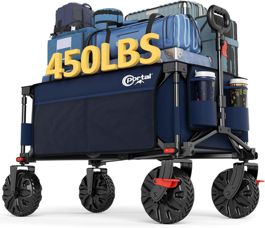 PORTAL Collapsible Wagon with Brakes for All-Terrain Use