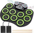 Electronic Drum Kit 9 Pads Roll-up Practice Drum Set - Portable 8h
