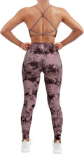 Women Seamless Workout Set - Strappy Bra & High Waist Leggings