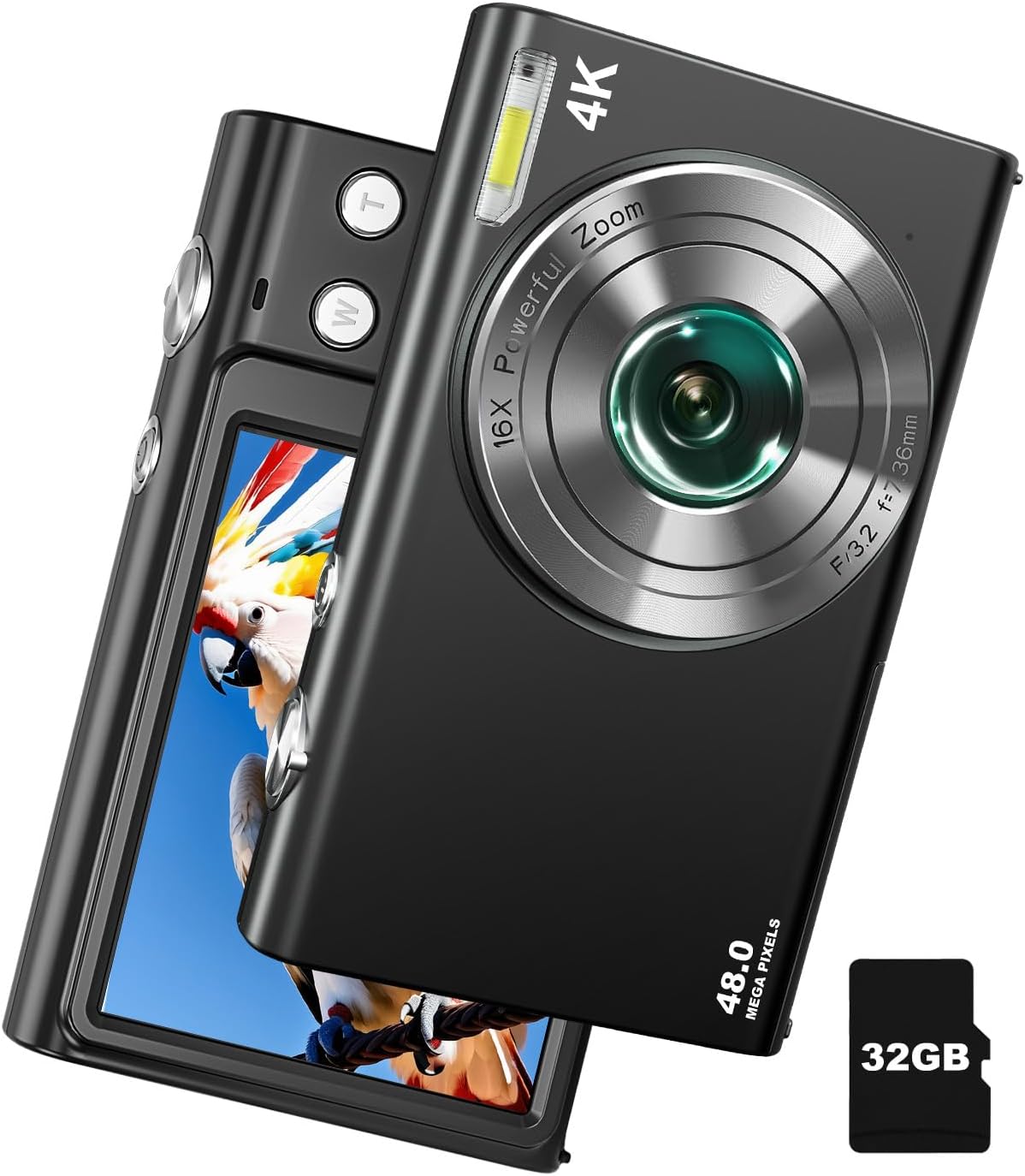48MP Autofocus 4K Camera Kit - Perfect for Teens & Beginners!
