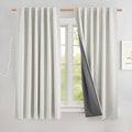 Blackout Linen Curtains 63 in 2 Panels - Farmhouse Privacy