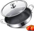 316L Stainless Steel Frying Pan 12in Hybrid Nonstick - Even Heat