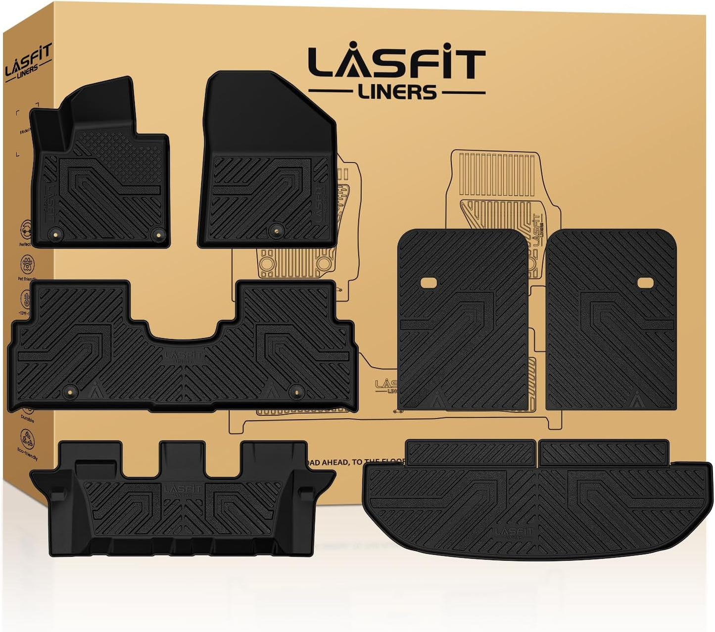 Custom Fit TPE Floor Mats for KIA Sorento 2016-2020 Models
