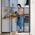 51.18ft Extra Tall Cat Gate for Doorway - Auto Close Narrow Pet Gate