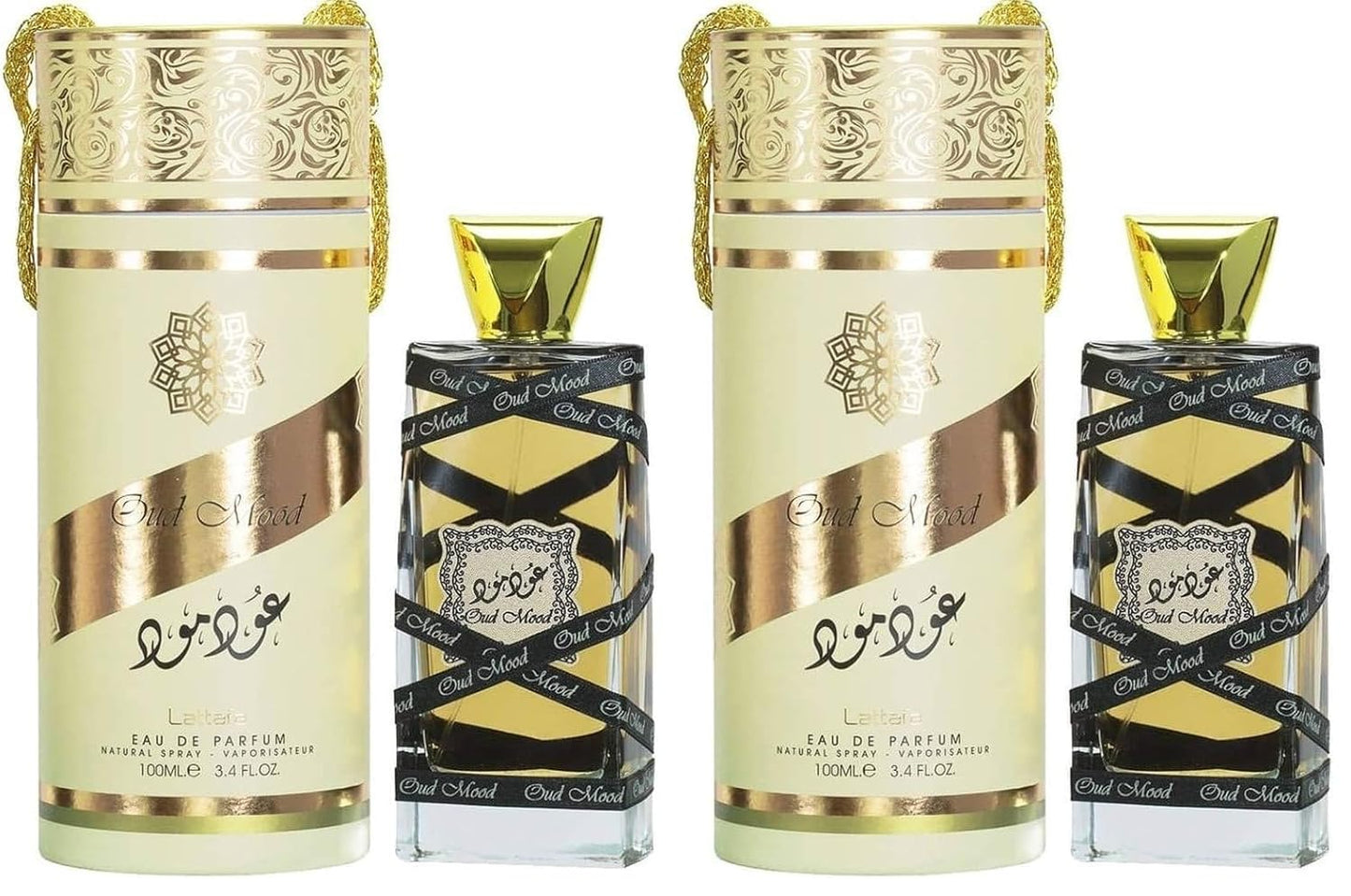 Lattafa Oud Mood Unisex Eau de Parfum Spray - 3.4 Ounce Pack