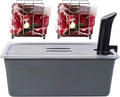 Large Sous Vide Container 26 Quarts with Lid and Racks for Cooking