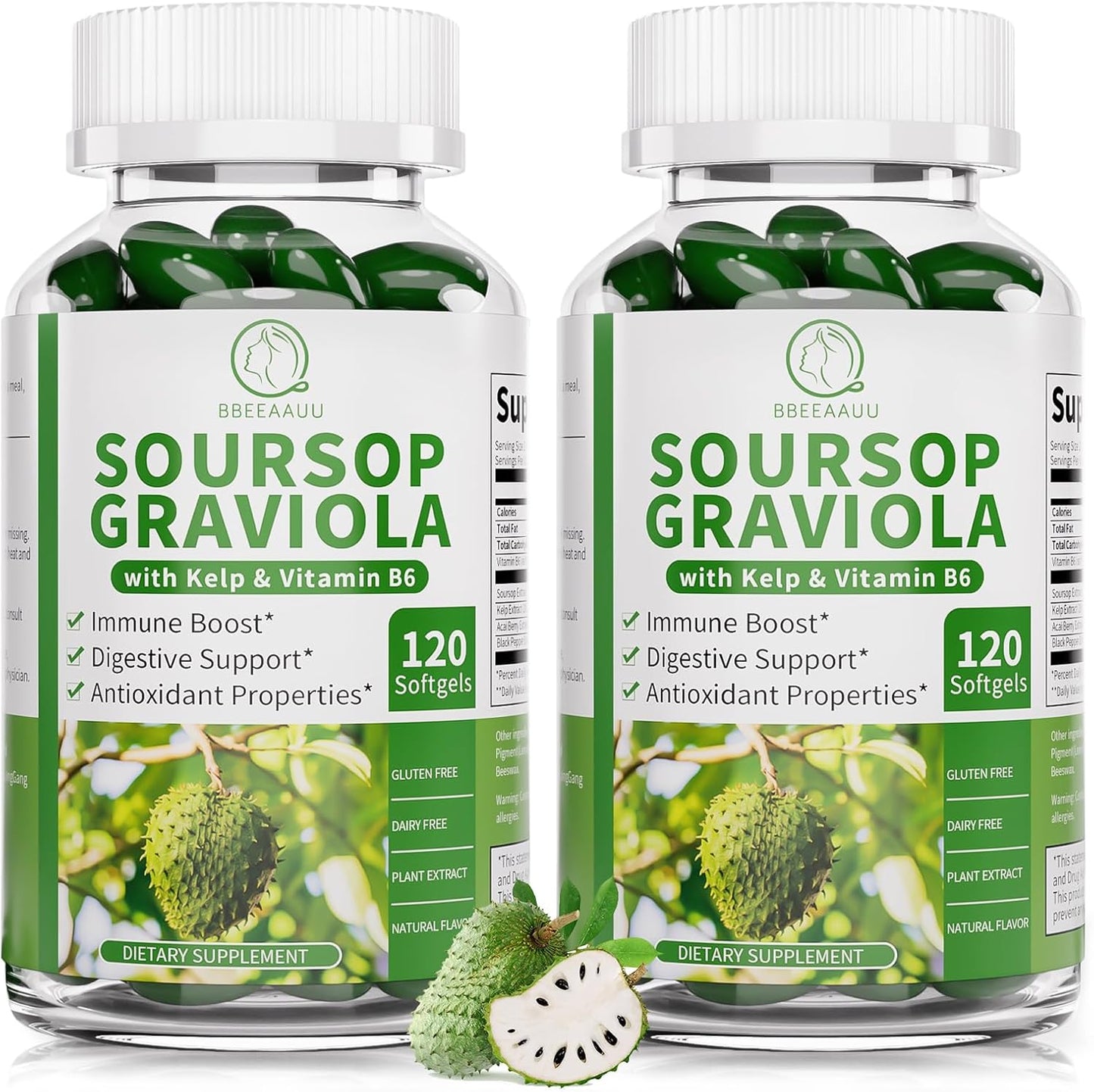 Soursop Graviola Capsules for Cell Regeneration and Immunity