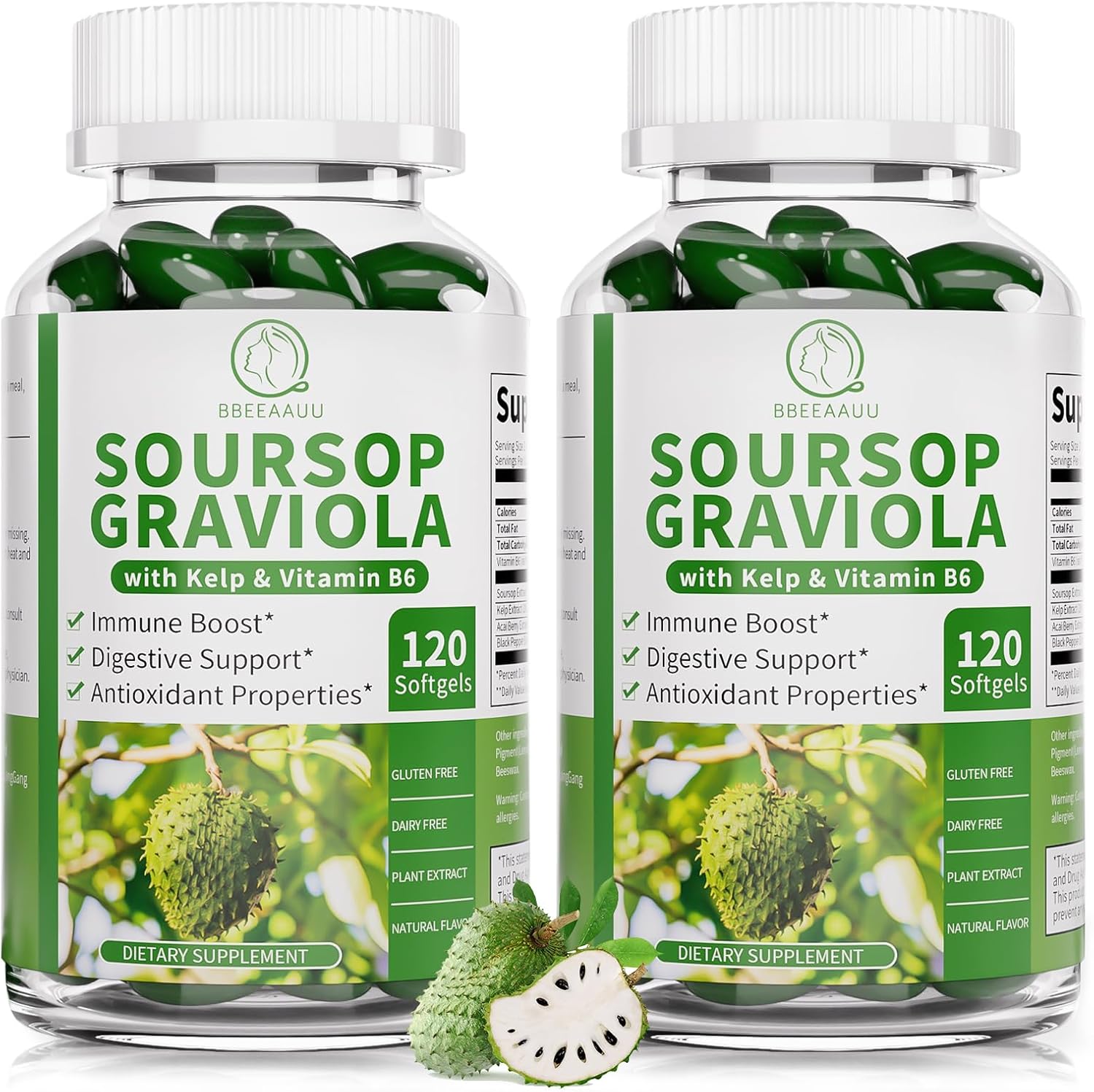 Soursop Graviola Capsules for Cell Regeneration and Immunity