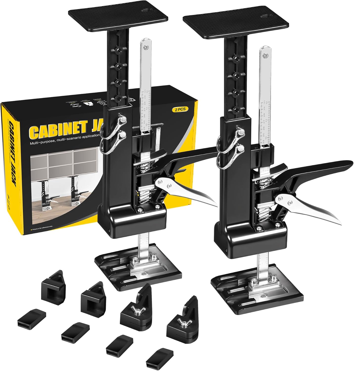 YELLOW JACKET Cabinet Jacks 2 Pack for Easy Installation Tasks