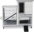 Rabbit Hutch Indoor Bunny Cage Outdoor House with Urine Guards - Easy