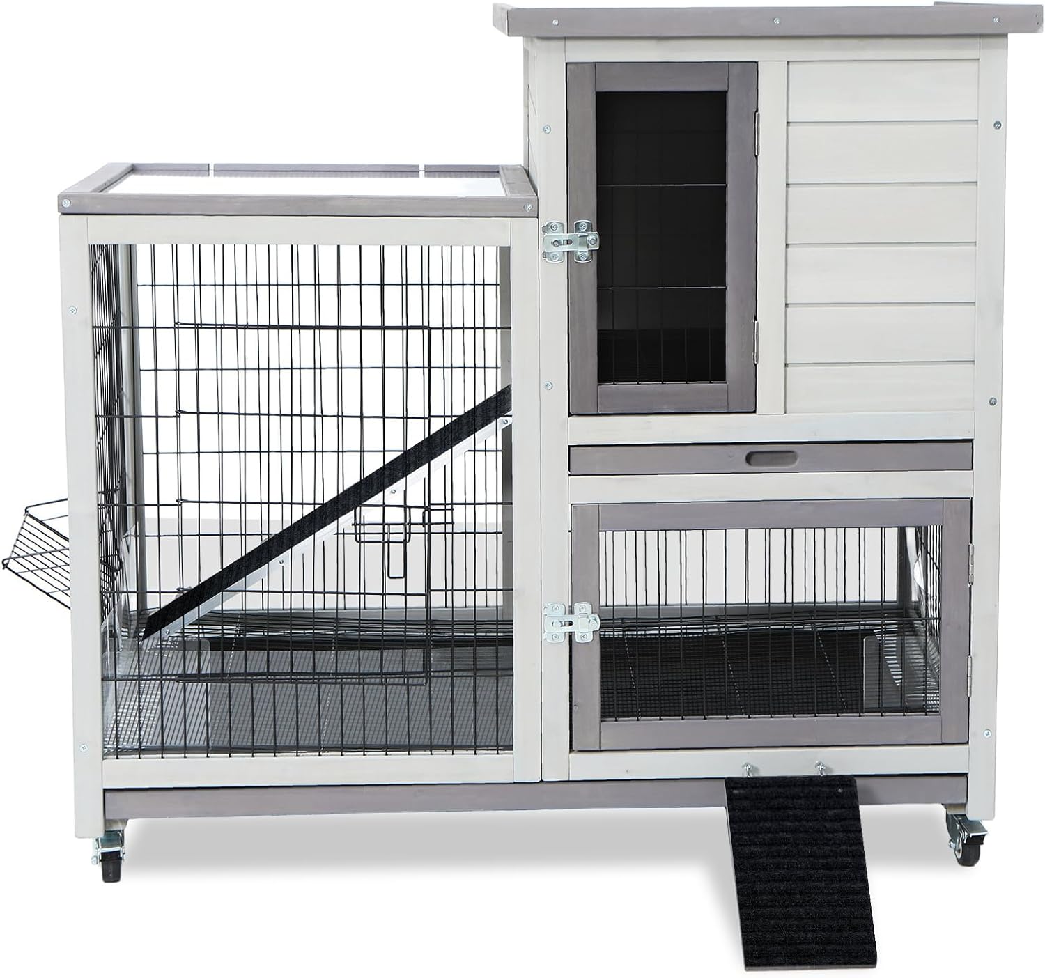 Indoor Bunny Cage with Urine Guards and Easy Clean Trays