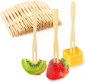 300 Eco-Friendly Bamboo Mini Forks - Stylish Charcuterie Board Accessories