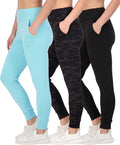 High Waisted Joggers with Pockets - 3 Pack Women's Athletic Joggers