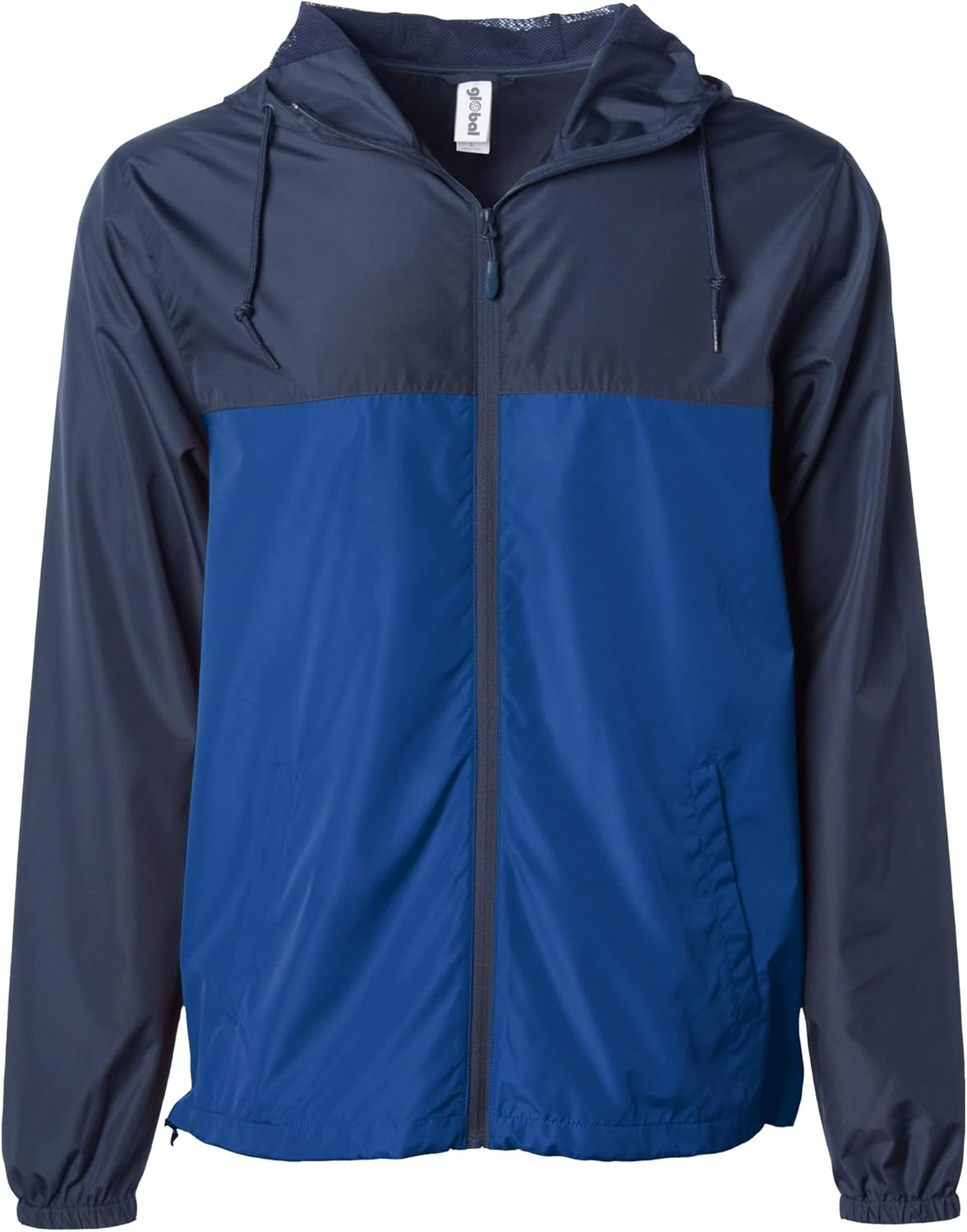 Global Blank Men's Windbreaker Jacket - Lightweight & Water-Resistant